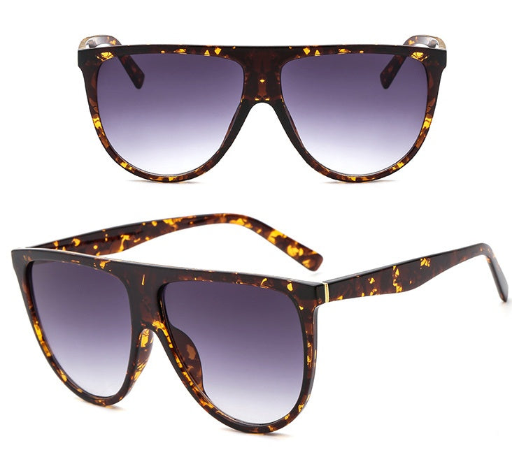 Gradient Lens Sunglasses: Style Meets UV Protection - Floral