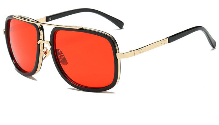 Flat Top Square Sunglasses – Bold Style & UV Protection - 12