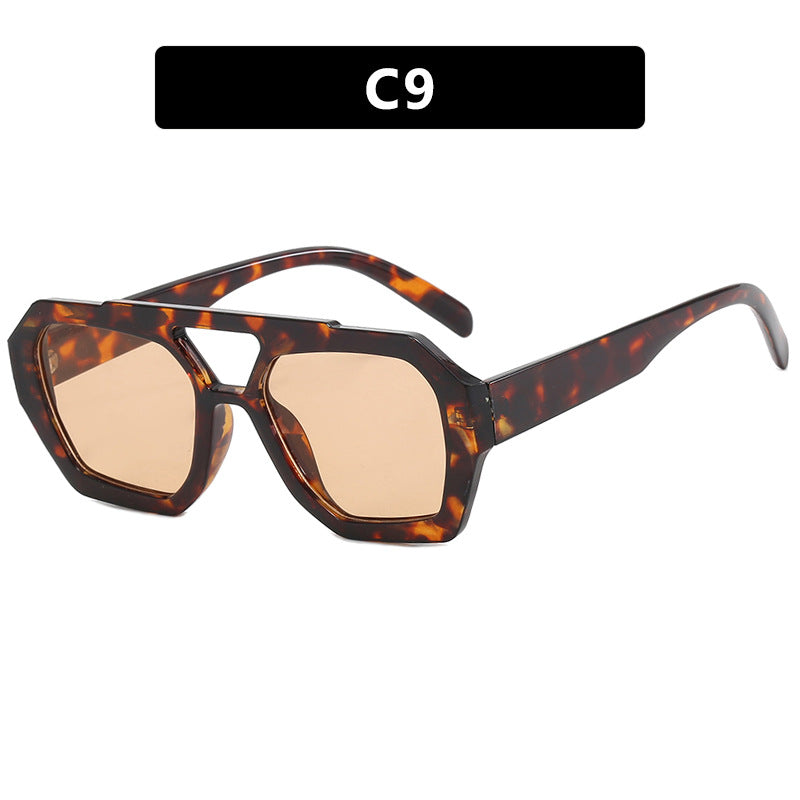 Big Frame Leopard Sunglasses - Bold Style & UV Protection - C9