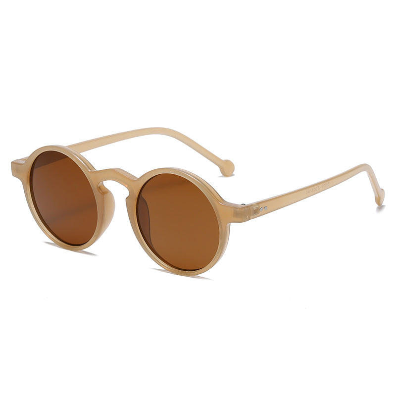 Stylish UV Protection: Small Round Frame Sunglasses