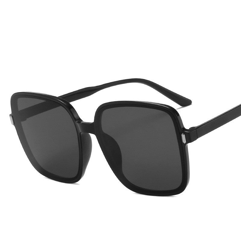 Big Square Rice Nail Sunglasses - Trendy & Protective - All grey