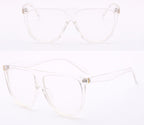 Gradient Lens Sunglasses: Style Meets UV Protection - Transparent flat